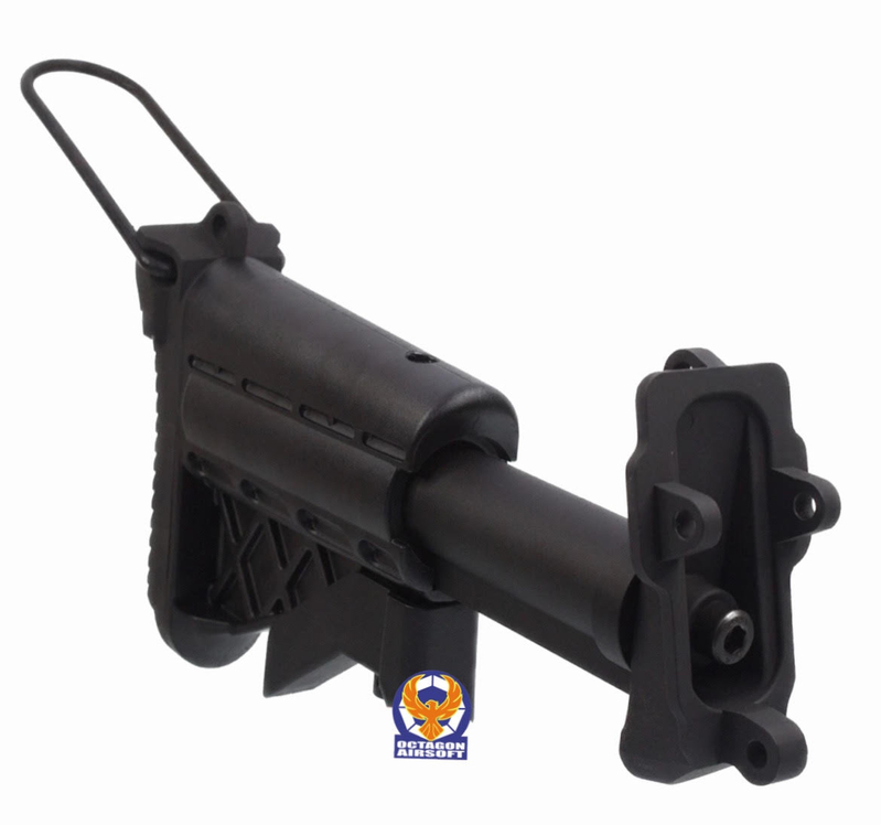 A&K 5 Position Retractable Stock For MK46 M249 Toy Airsoft Part