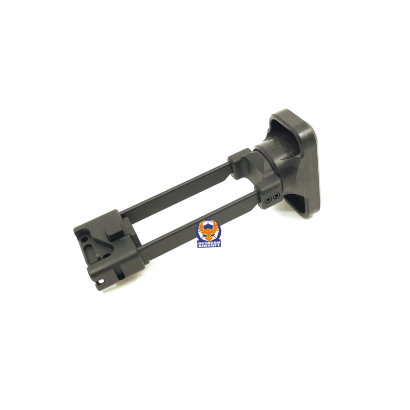 Artisan CNC Retractable Stock for KSC / KWA MP9 / TP9 BK (NOT FIT  2020 Version) Toy Airsoft Part