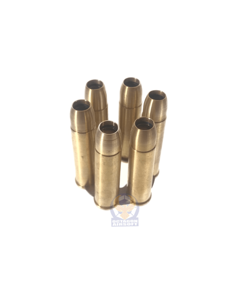 Homeland CNC 6pcs Shells Set with Moon Clip For Rhino 357 CO2 Gas Revolvers Toy Airsoft Part