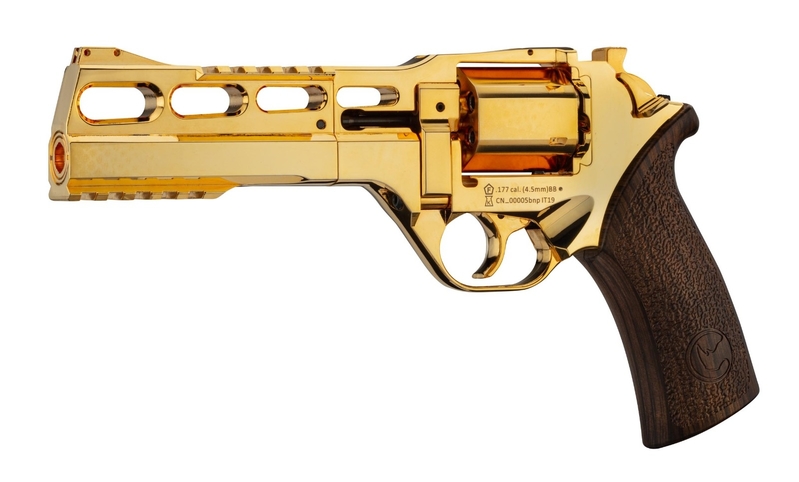 BO Chiappa Rhino 60DS .357 CO2 Revolver 18K Real Gold Limited Edition Toy Airsoft