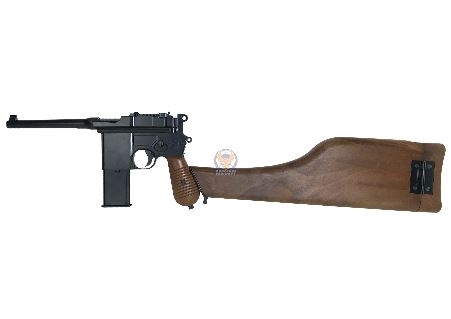 WE M712 C96 Gas Pistol with Chinese Marking (自來得手槍) -Toy Airsoft Gun