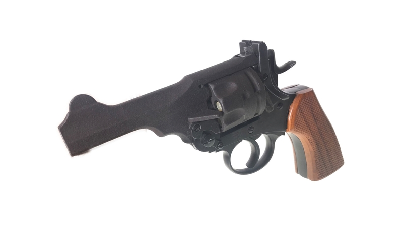 FCW Webley MKVI 4 inches Police Model CO2 Revolver Wood Grip Japan Version Toy Airsoft Gun