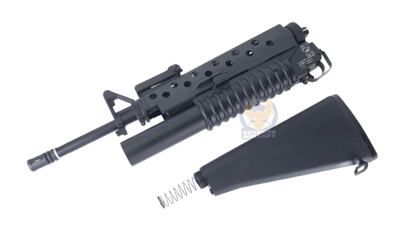 FCW MWS M16A3 Gas Launcher Full Front Kit with Fixed Stock -Toy Airsoft Gun