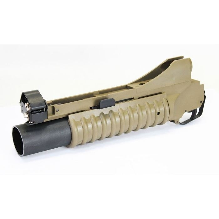 FCW M203 Grenade Launcher Short DE with Full Marking -Toy Airsoft Gun