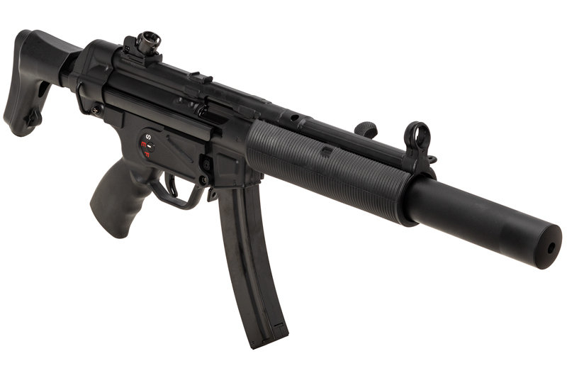 SRC MP5SD CO2 SMG Rifle (Black, Steel Receiver) COB-415TM International Version Toy Airsoft