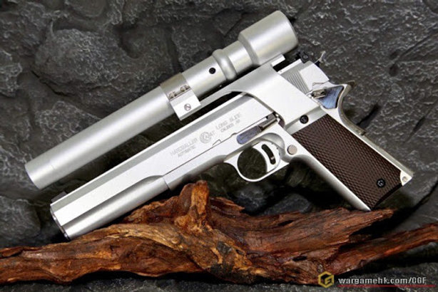 Mafioso AMT Hardballer GBB Pistol Full Set With Laser Sight Toy Airsoft