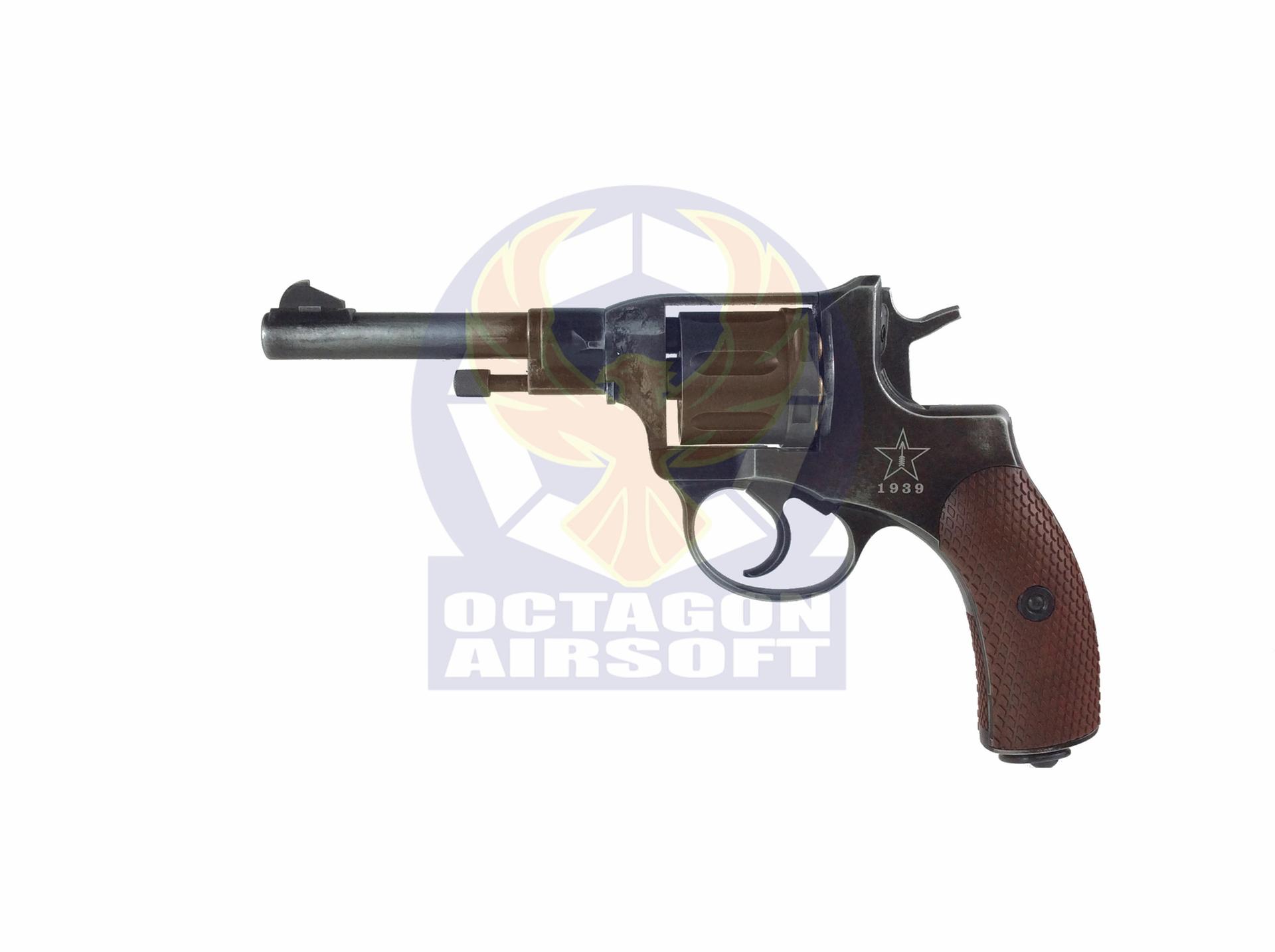 Gun Heaven 721 Nagant M1895 4 inch 6mm Co2 Revolver M1939 Marking Weathered) Toy Airsoft